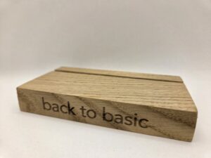 Eiken Kaarthouder "back to basic" gravure